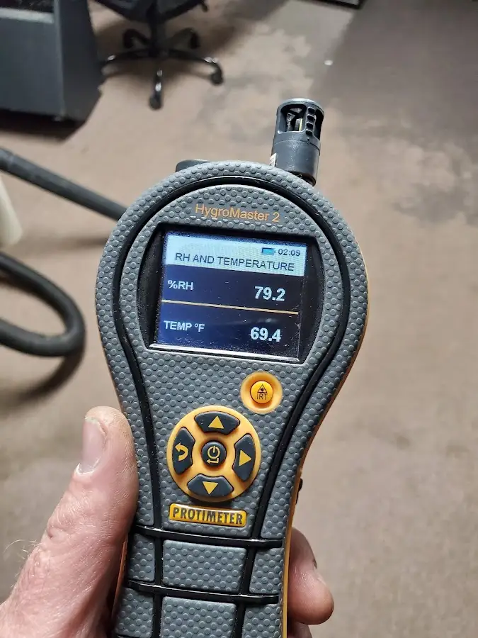 Moisture meter humidity assessment for Fire & Smoke Damage Restoration in Victoria