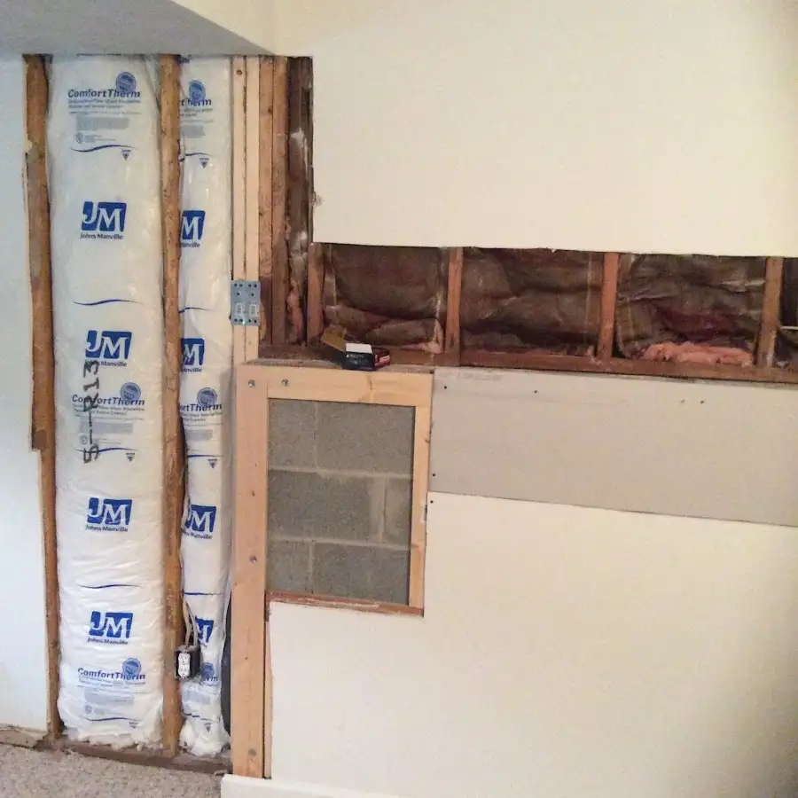 Wall insulation replacement during Contents Cleaning & Restoration in Victoria